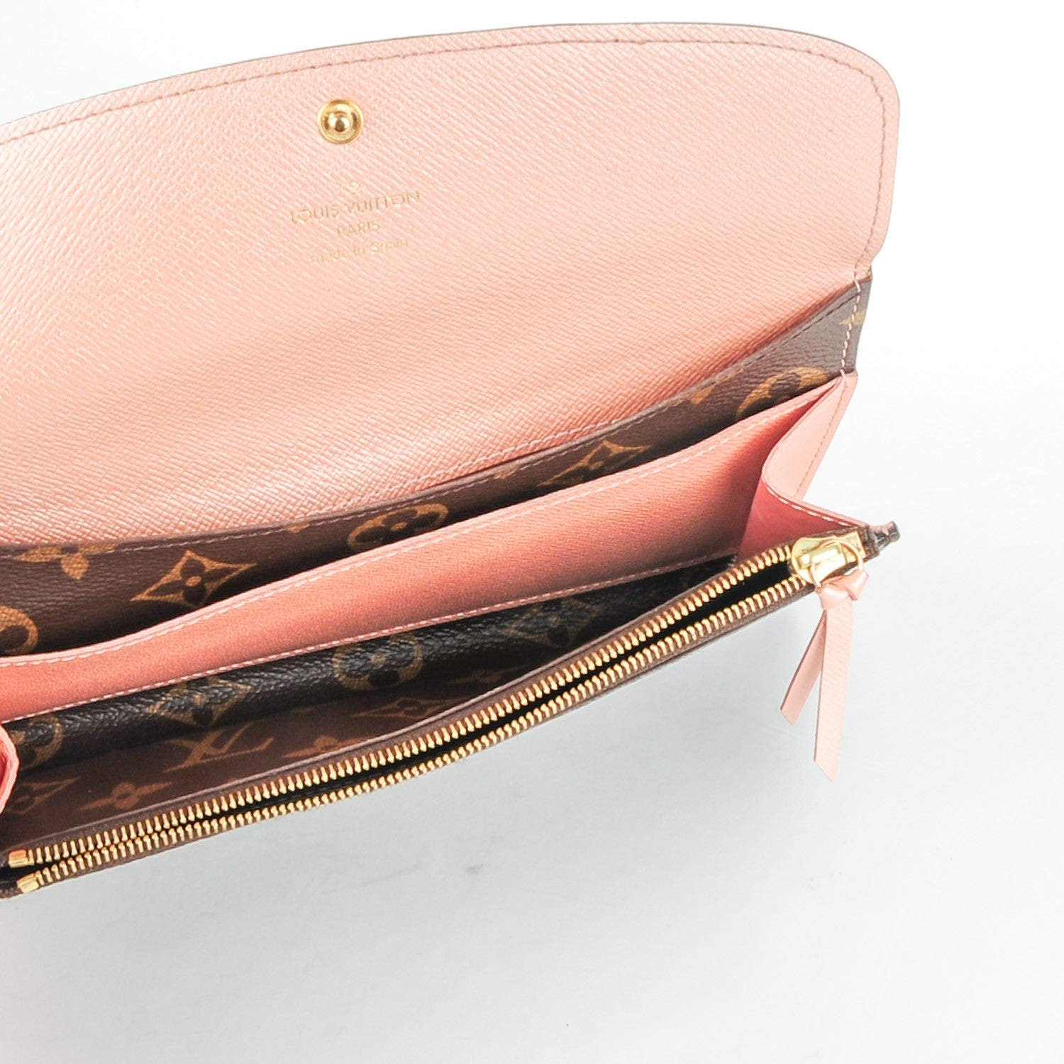 Louis Vuitton Monogram Emilie Wallet Rose Nacre 5 of 8