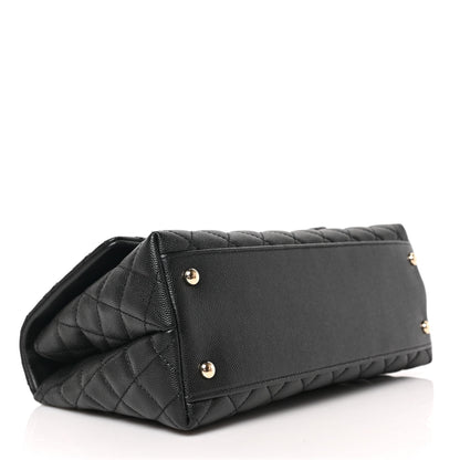 Chanel Caviar Quilted Small Coco Handle Flap Black 4 of 8
