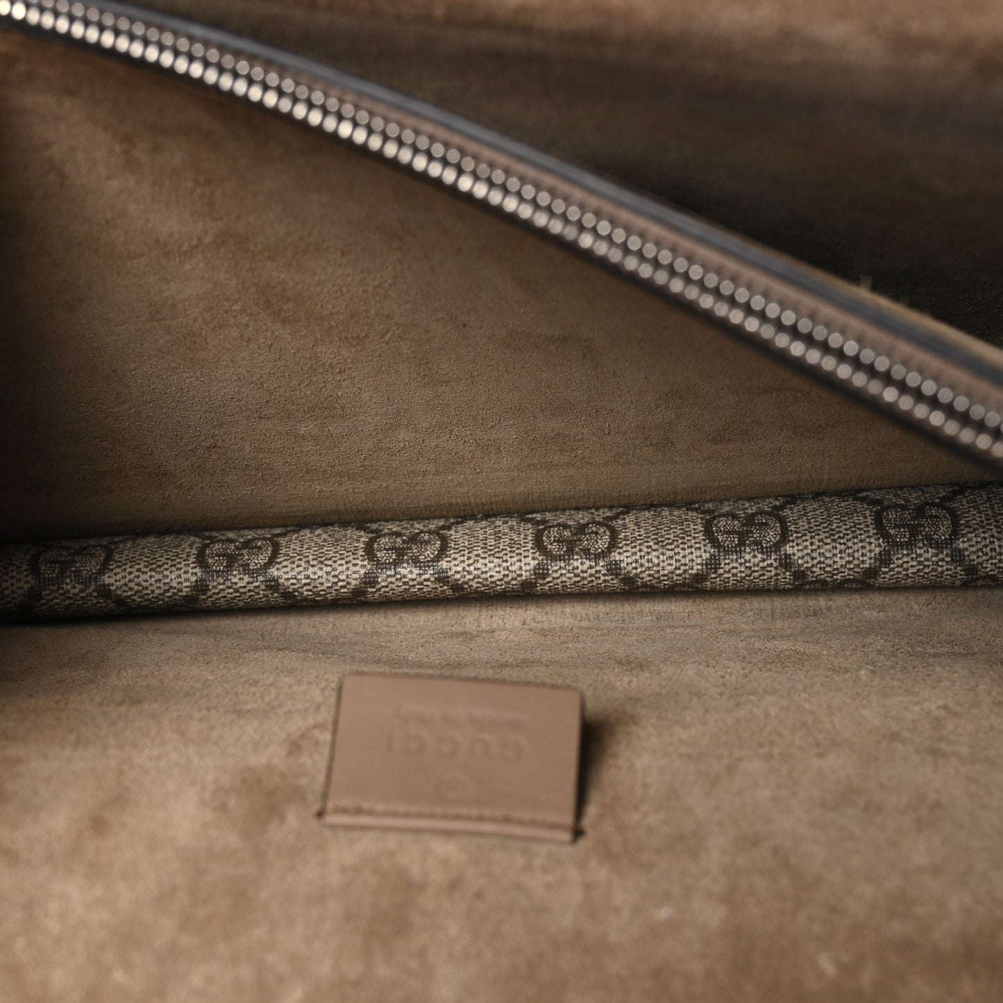 GG Supreme Monogram Small Dionysus Shoulder Bag Taupe
