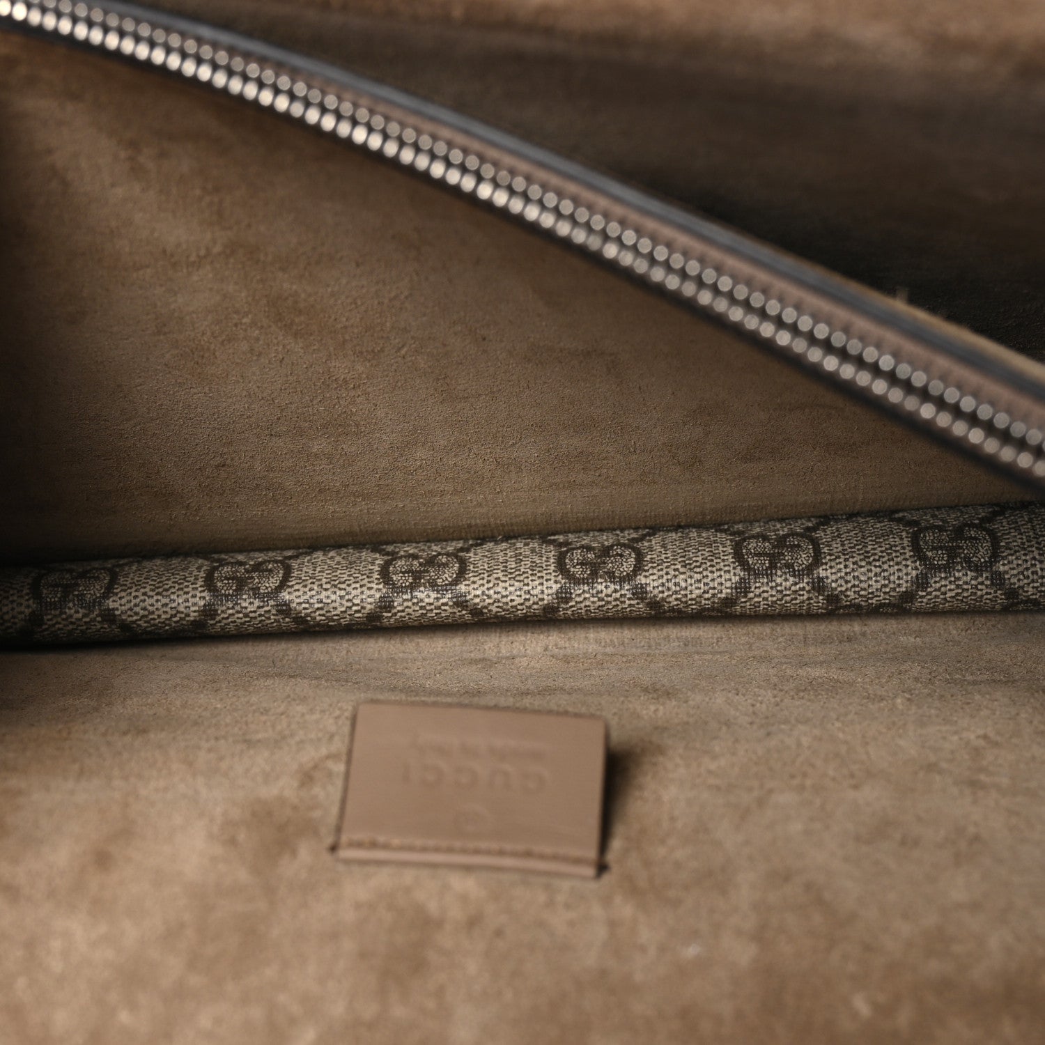 Gucci GG Supreme Monogram Small Dionysus Shoulder Bag Taupe 6 of 13