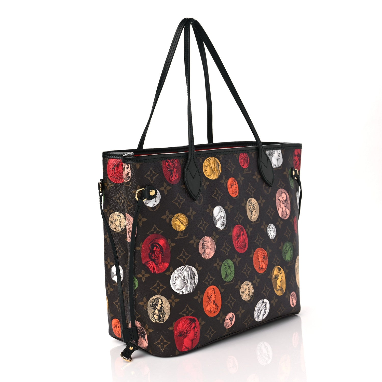 Louis Vuitton X FORNASETTI Monogram Cameo Neverfull MM 3 of 9