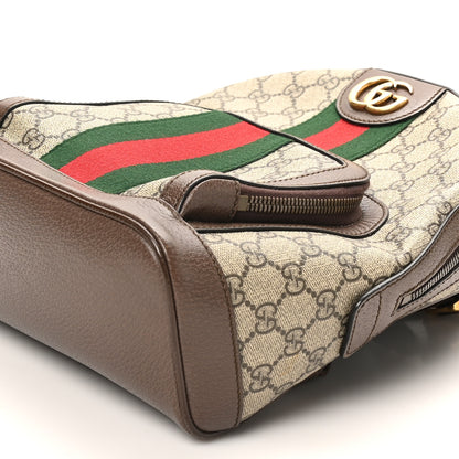Gucci GG Supreme Monogram Calfskin Web Small Ophidia Day BackpacK Beige Ebony New Acero 10 of 10