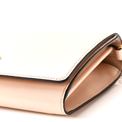 Chloe Calfskin Iconic Flap Wallet On Chain Cement Pink 10 of 10