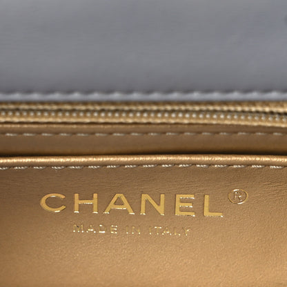 Chanel Lambskin Quilted Mini Rectangular Pearl Crush Flap Grey 6 of 10