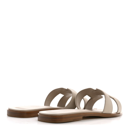 Hermes Box Calfskin Oran Sandals 39 Beige Nomade 39 5 of 10
