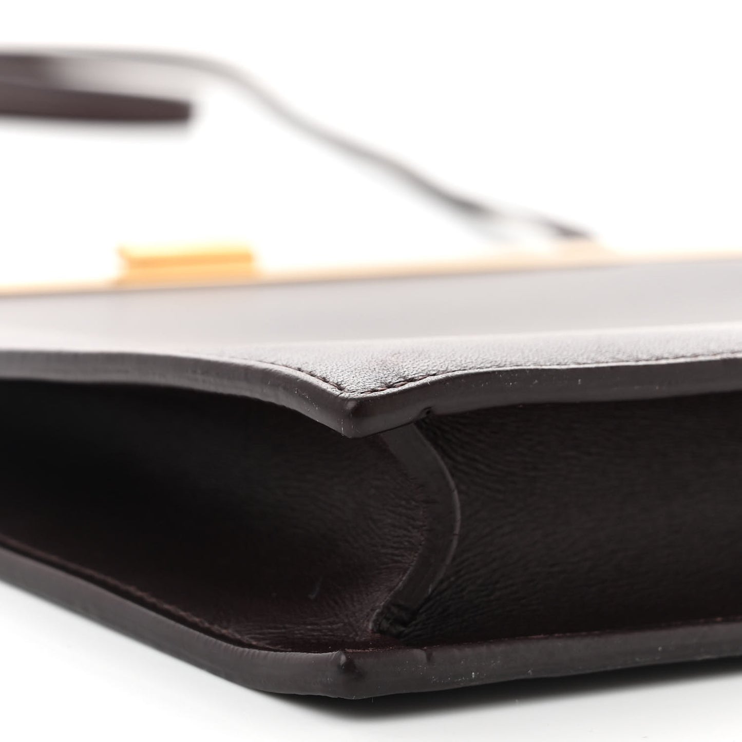 Smooth Calfskin Mini Clasp Bag Bordeaux