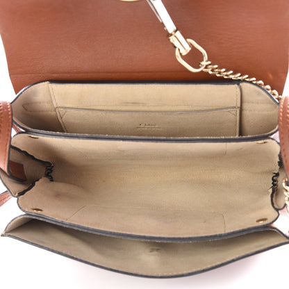 Chloe Suede Calfskin Small Faye Shoulder Bag Tobacco 4 of 9