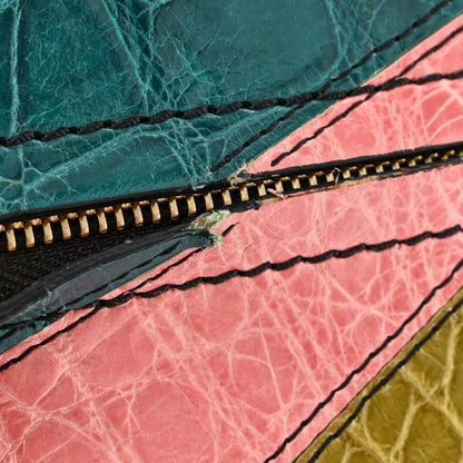 Valentino Garavani Patchwork Crocodile Dome Handbag Multicolor 11 of 15