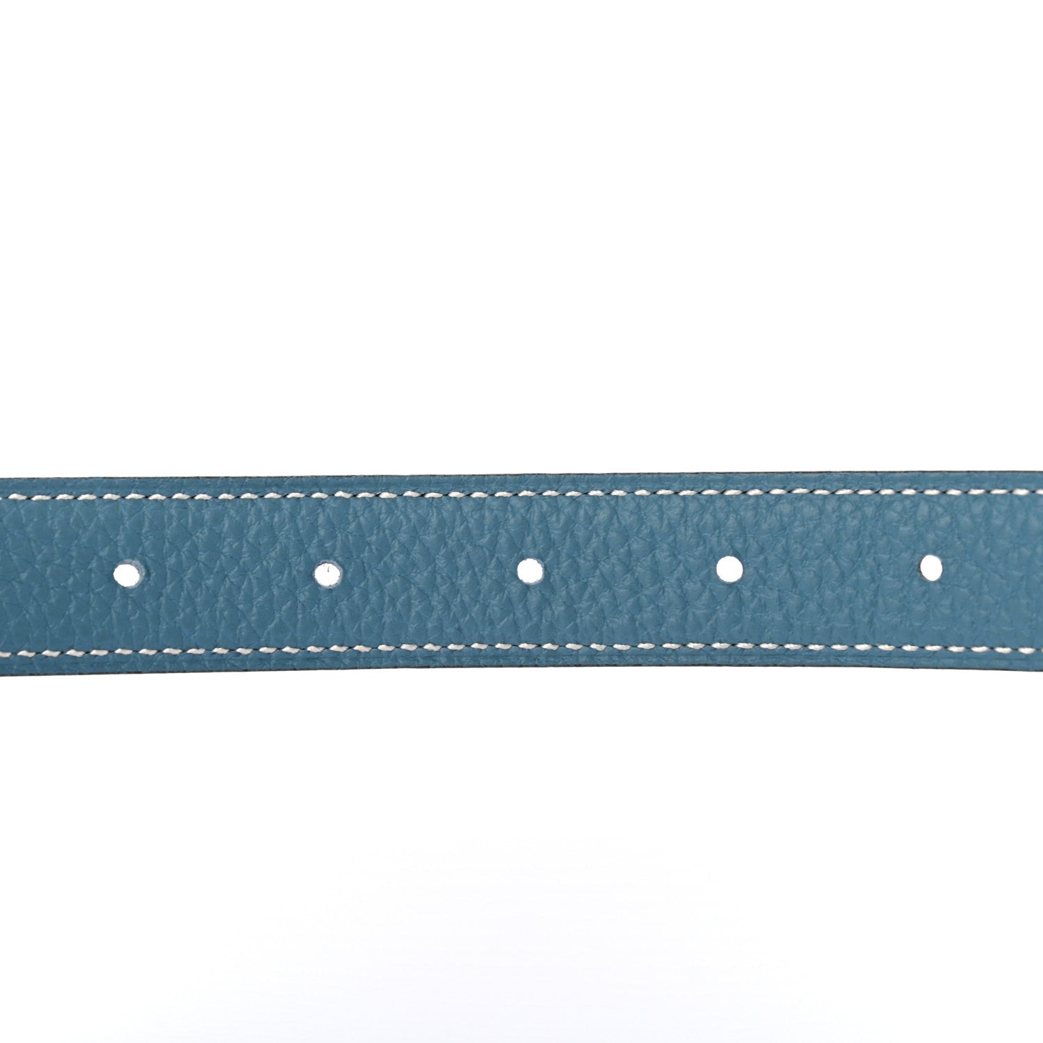 Hermes Box Togo 32mm Constance H Belt Black Blue Jean 3 of 5