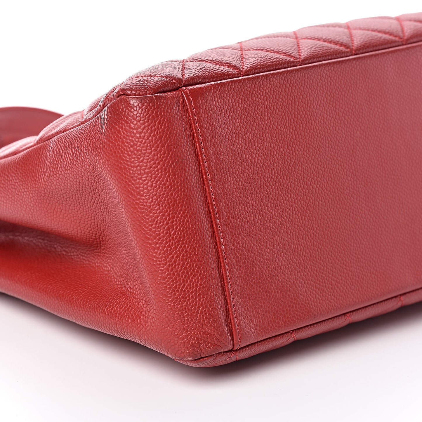 Caviar Quilted Grand Shopping Tote GST Red