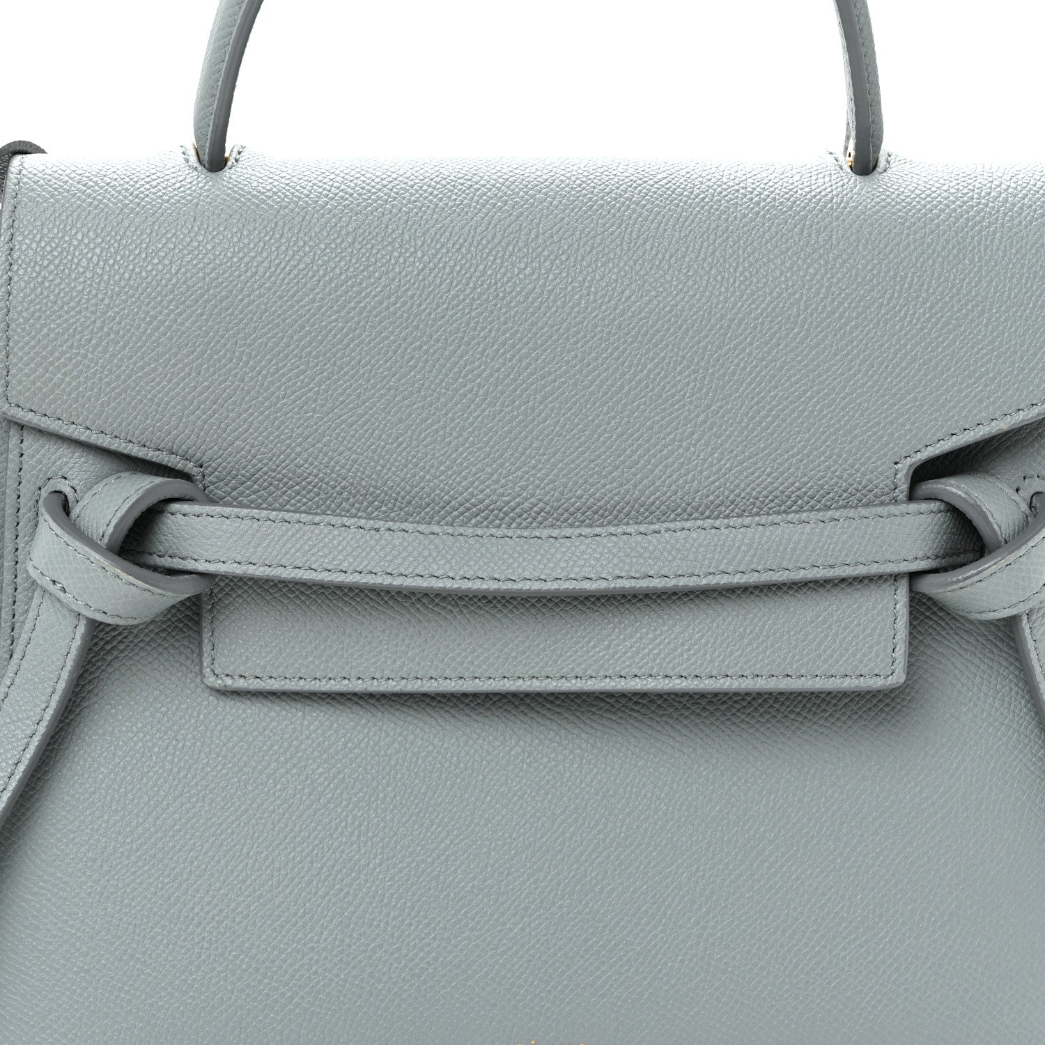 Celine Grained Calfskin Micro Belt Bag Cloud 9 of 11