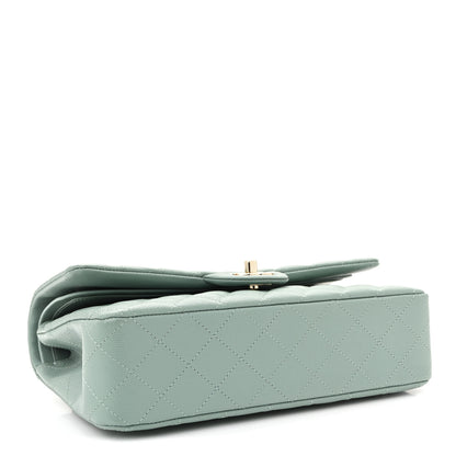 Chanel Caviar Quilted Medium Double Flap Dark Green 4 of 10