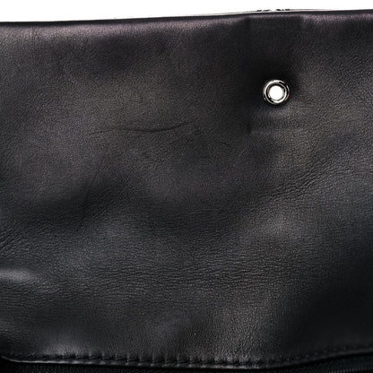 Chanel Calfskin Quilted Double Stitch Hamptons Clutch with Chain Black 8 of 13