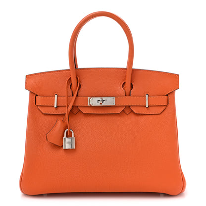 Hermes Togo Birkin 30 Orange 1 of 13