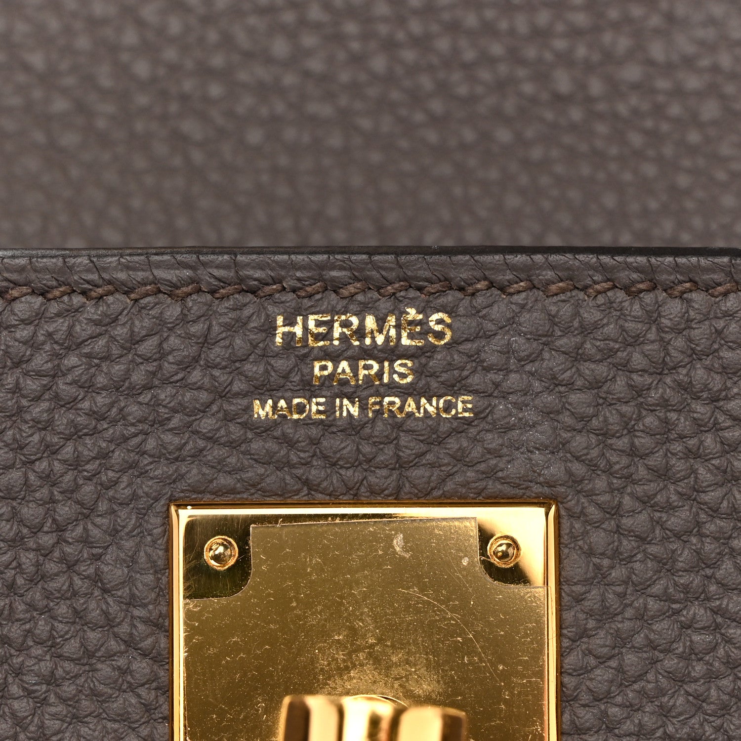 Hermes Togo Kelly Retourne 28 Etain 6 of 11