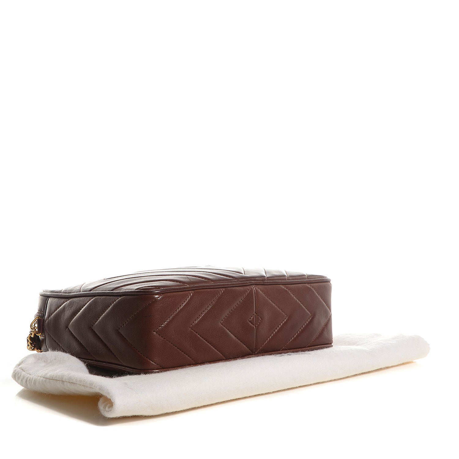 Chanel Lambskin Tassel Camera Case Brown 4 of 8