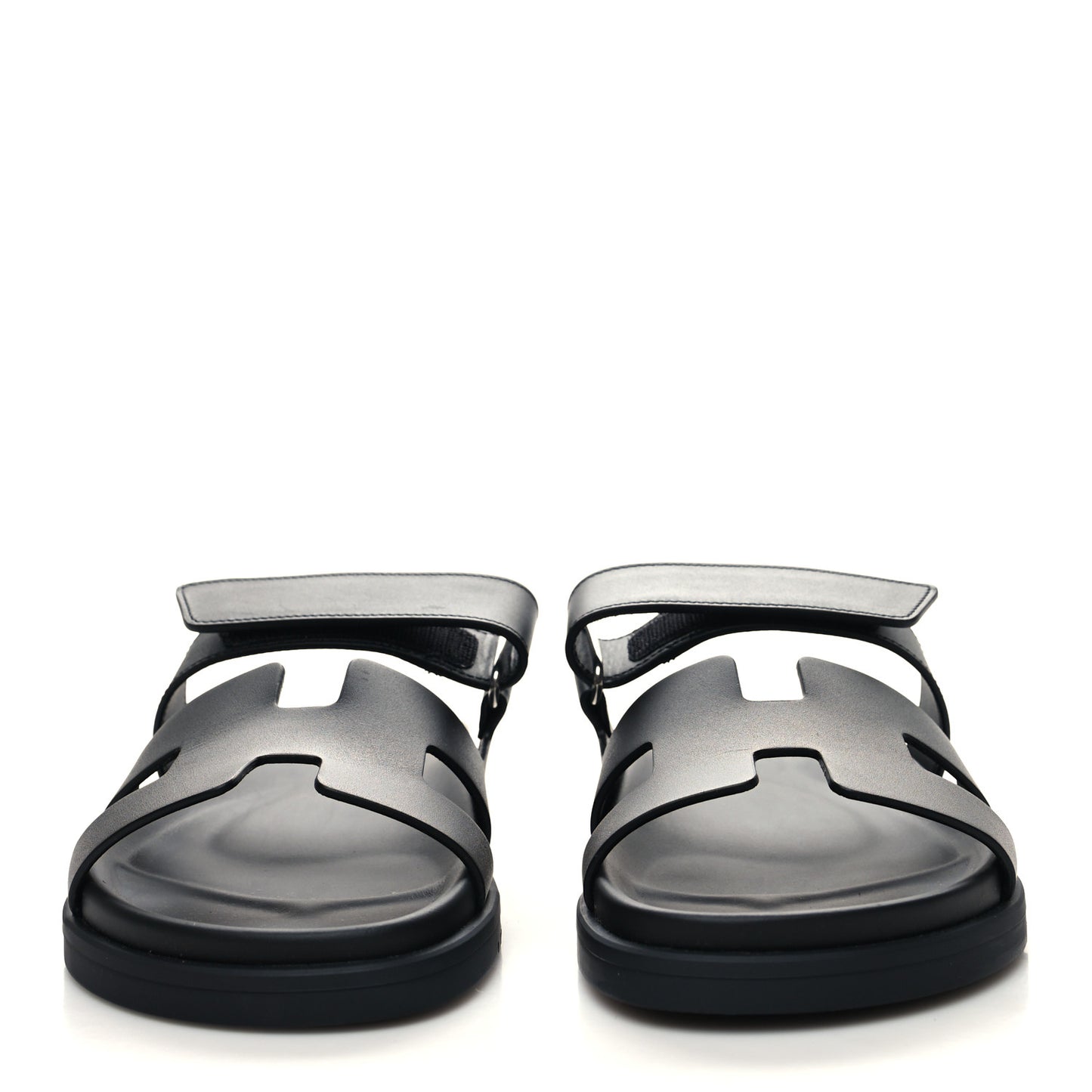 Calfskin Womens Chypre Sandals 38.5 Black