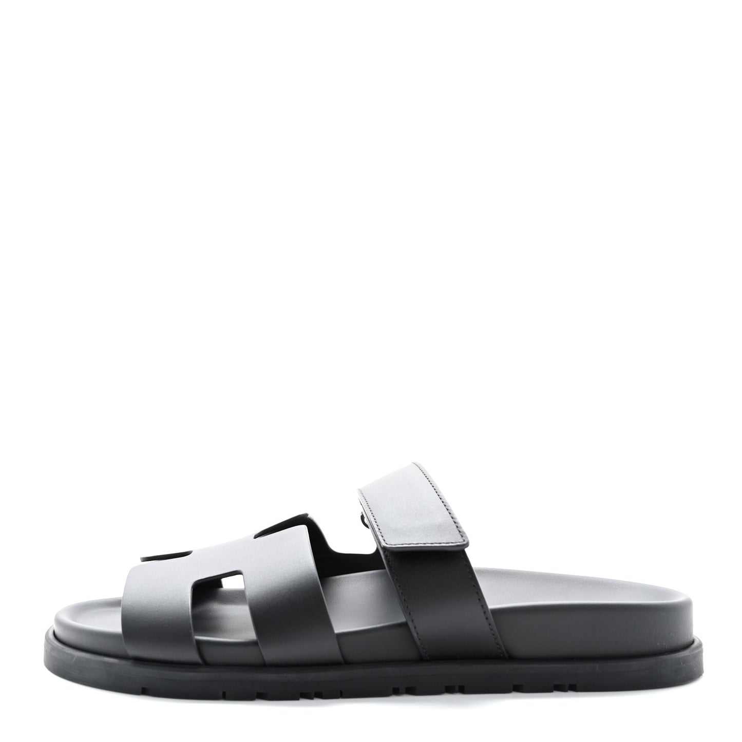 Calfskin Womens Chypre Sandals 39.5 Black
