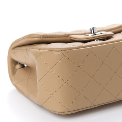 Chanel Lambskin Quilted Mini Square Flap Beige 6 of 11
