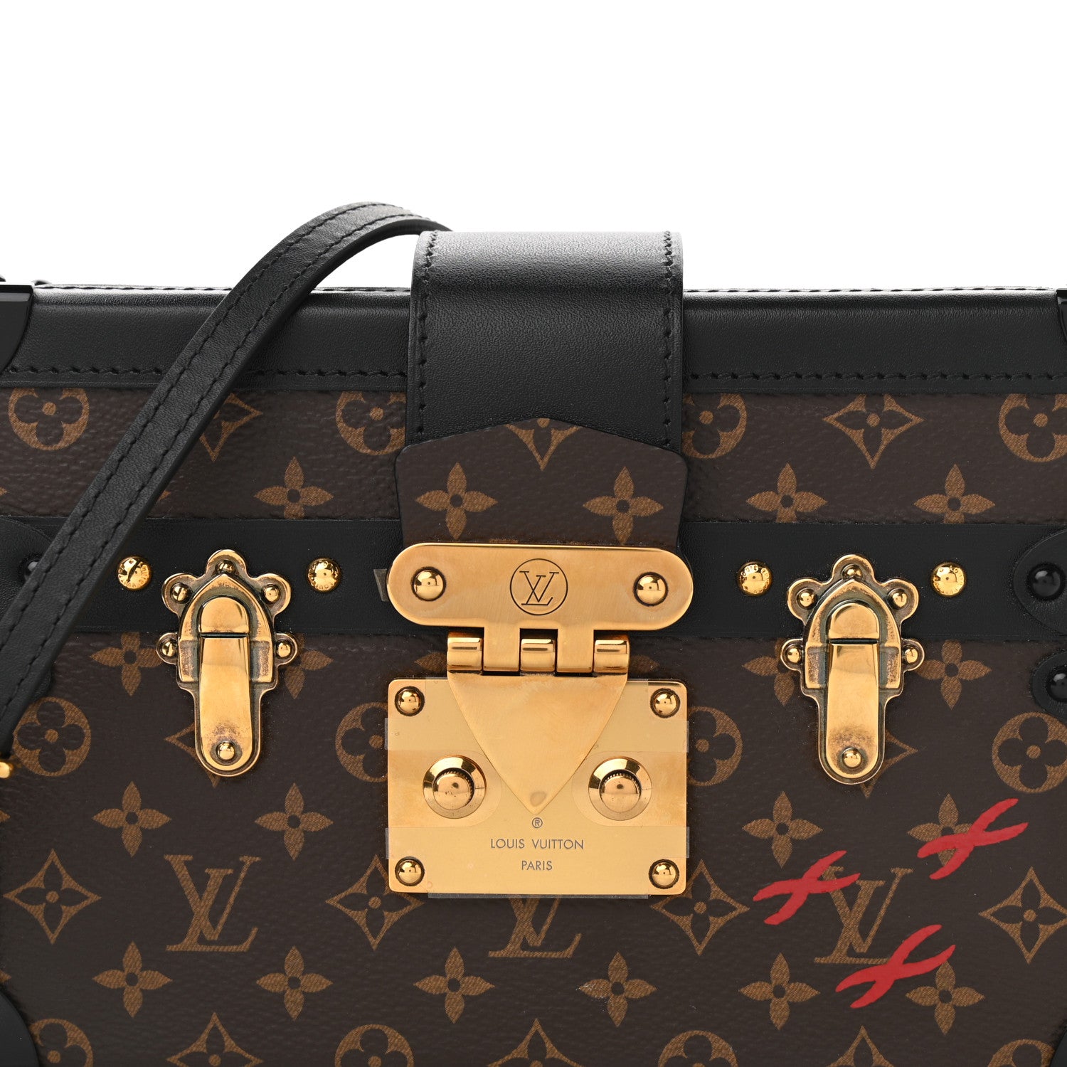 Louis Vuitton Monogram Petite Malle Black 7 of 10