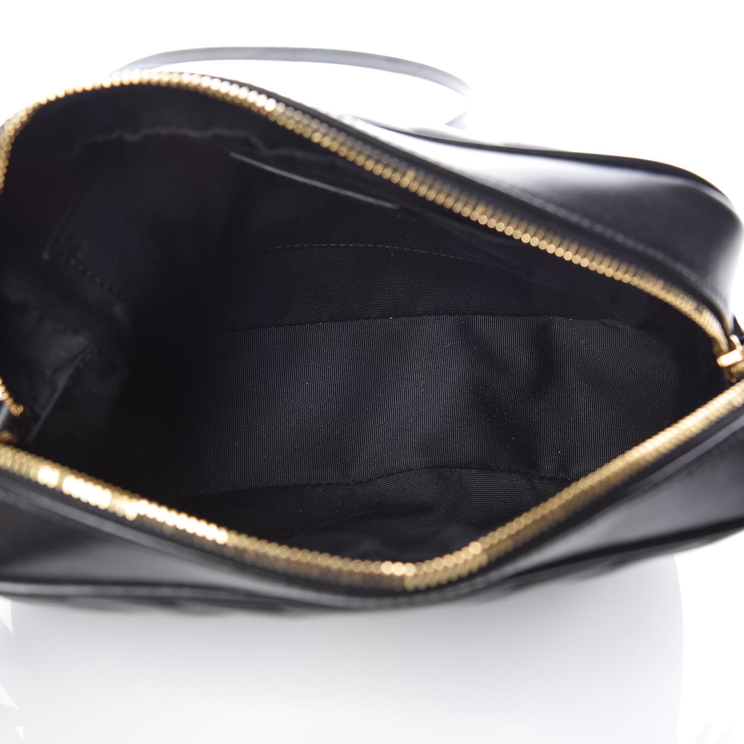 Saint Laurent Calfskin Matelasse Monogram Lou Camera Bag Black 5 of 9