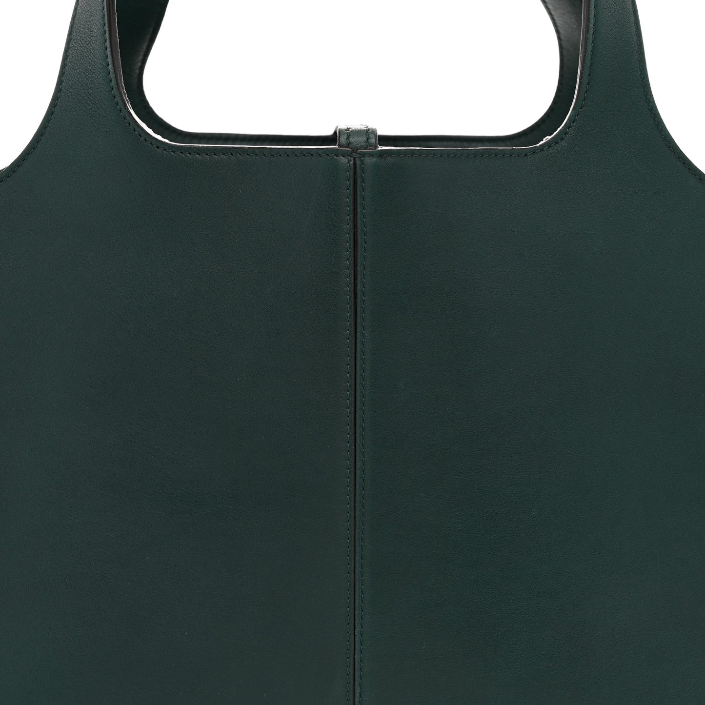 Smooth Calfskin Medium Tri-Fold Bag Bottle Green
