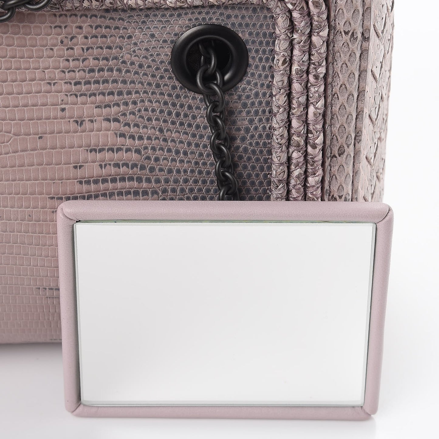 Lizard Snakeskin Chain Shoulder Bag