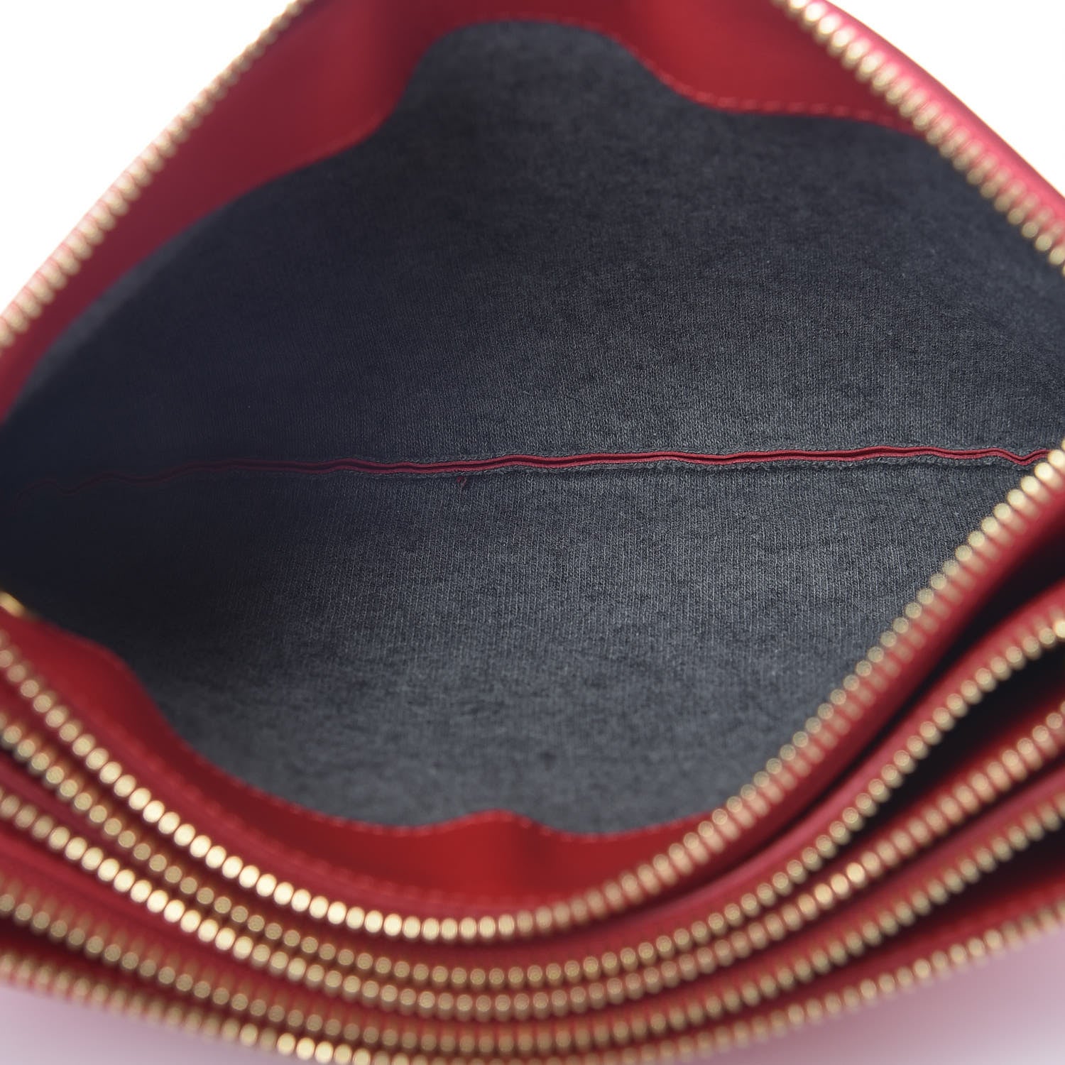 Celine Lambskin Small Trio Crossbody Bag Red 5 of 12