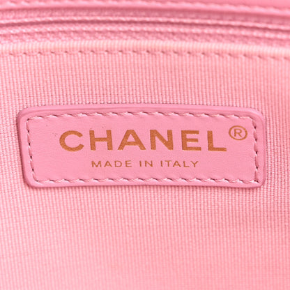 Chanel Lambskin Quilted Small Lacquered Chain Flap Pink 6 of 10