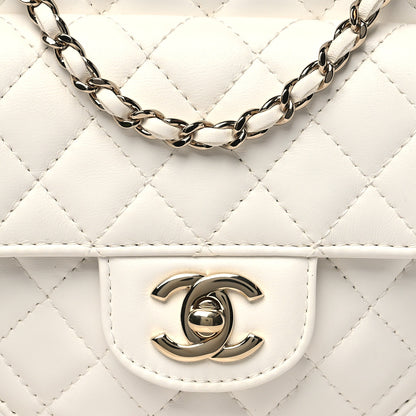 Chanel Lambskin Quilted CC In Love Heart Bag White 8 of 10