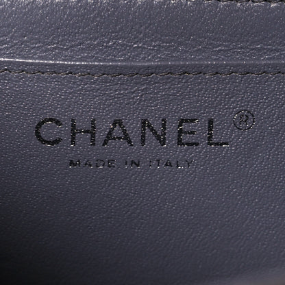 Chanel Patent Calfskin Quilted Mini Rectangular Flap Grey 6 of 11