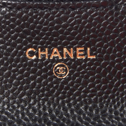 Chanel Caviar Quilted Flap Card Holder Black 7 of 9
