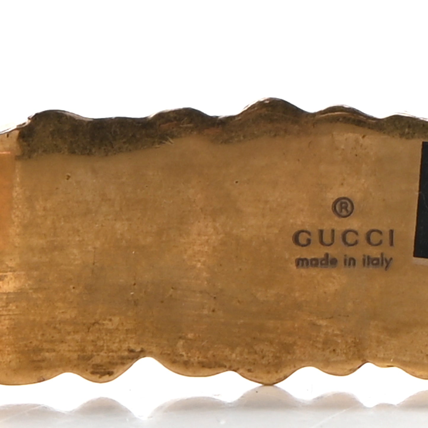 Metal Lion Mane Cuff Bracelet S Aged Gold