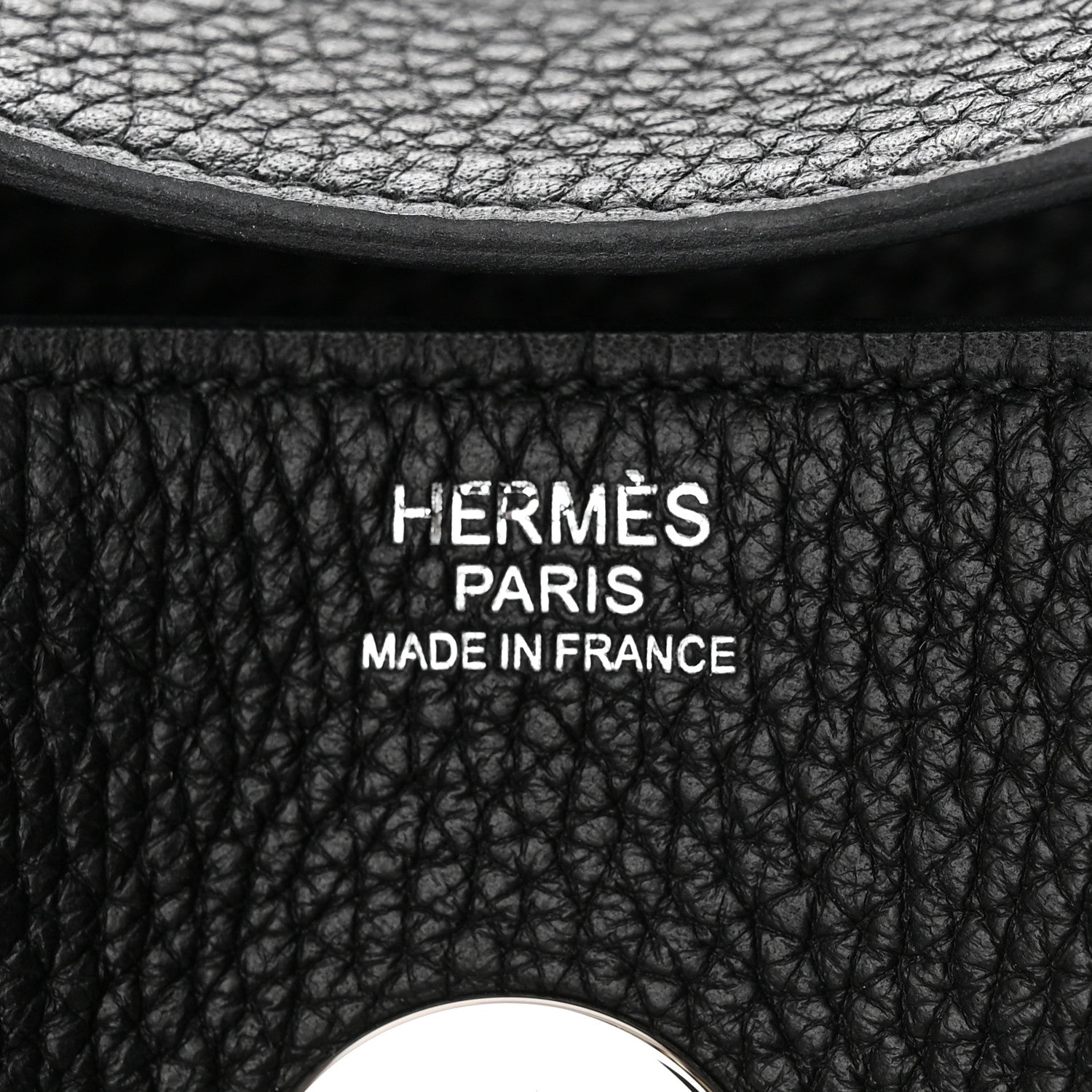 Hermes Taurillon Clemence Lindy 30 Black 6 of 10