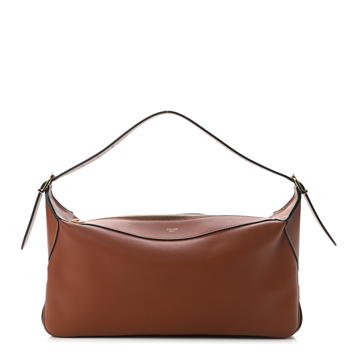Celine Supple Calfskin Medium Romy Shoulder Bag Tan 1 of 11
