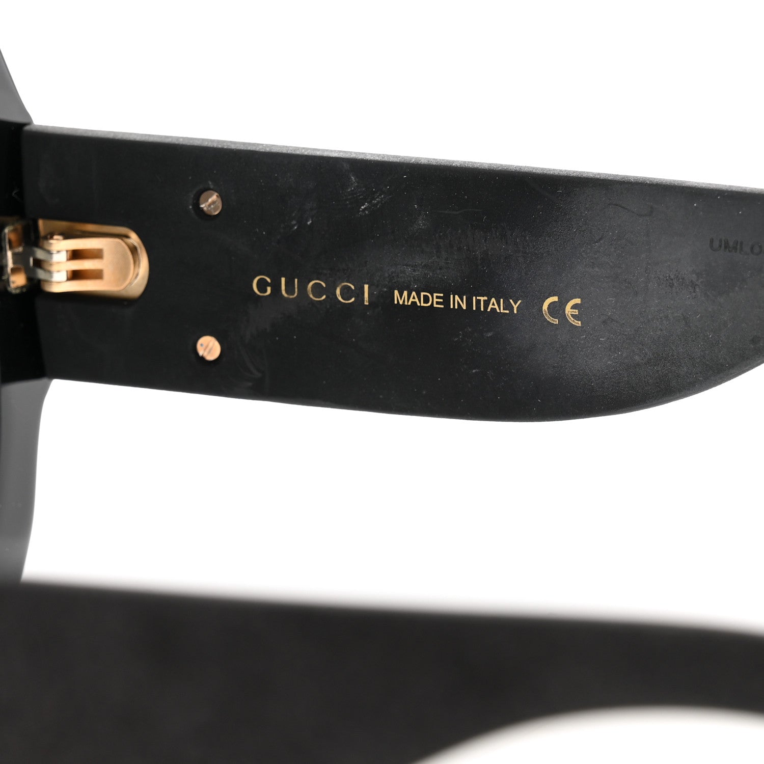 Gucci Square Frame GG0102S Sunglasses Glitter Black 5 of 9