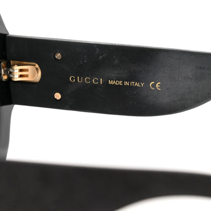 Gucci Square Frame GG0102S Sunglasses Glitter Black 5 of 9