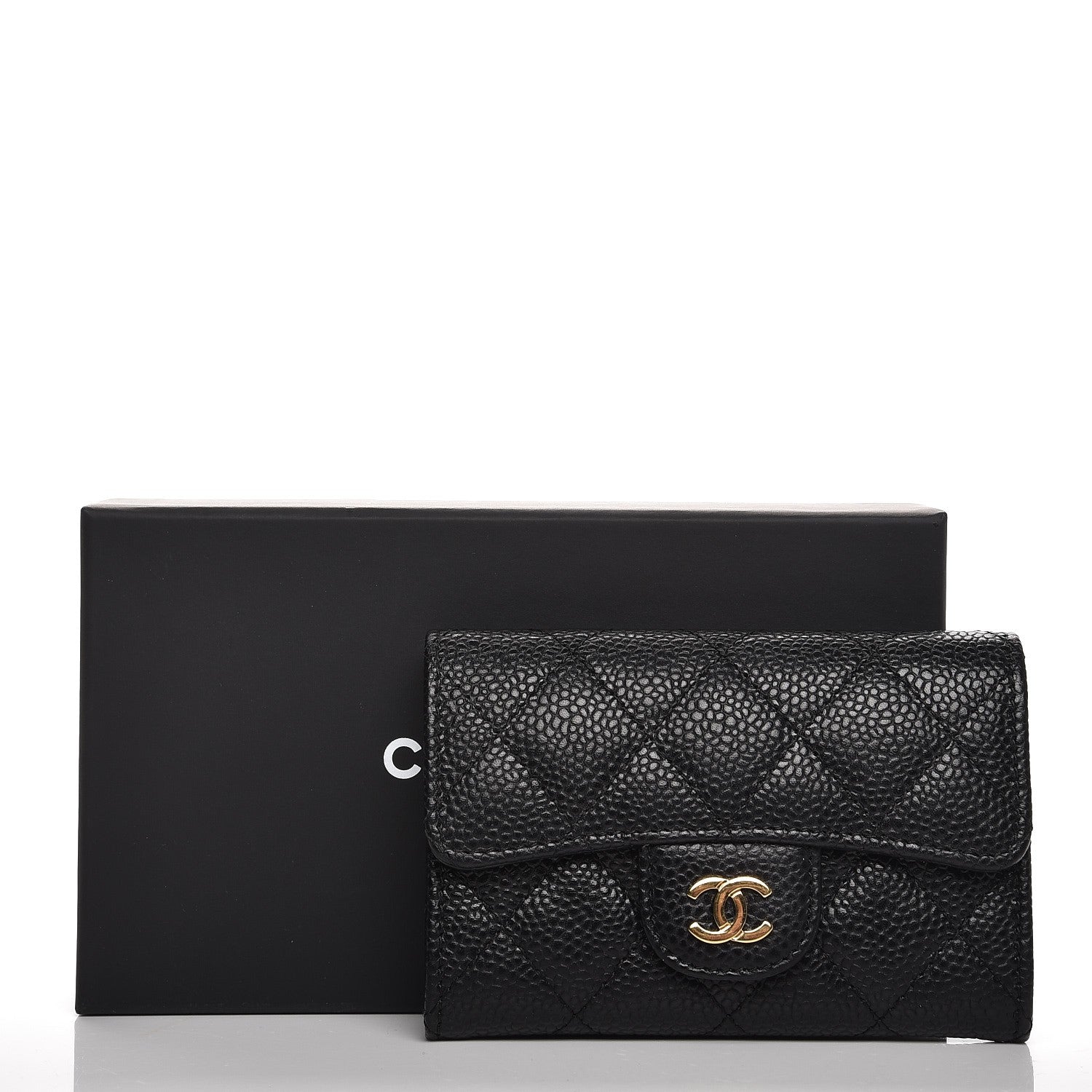 Chanel Caviar Quilted Flap Card Holder Black 8 of 8