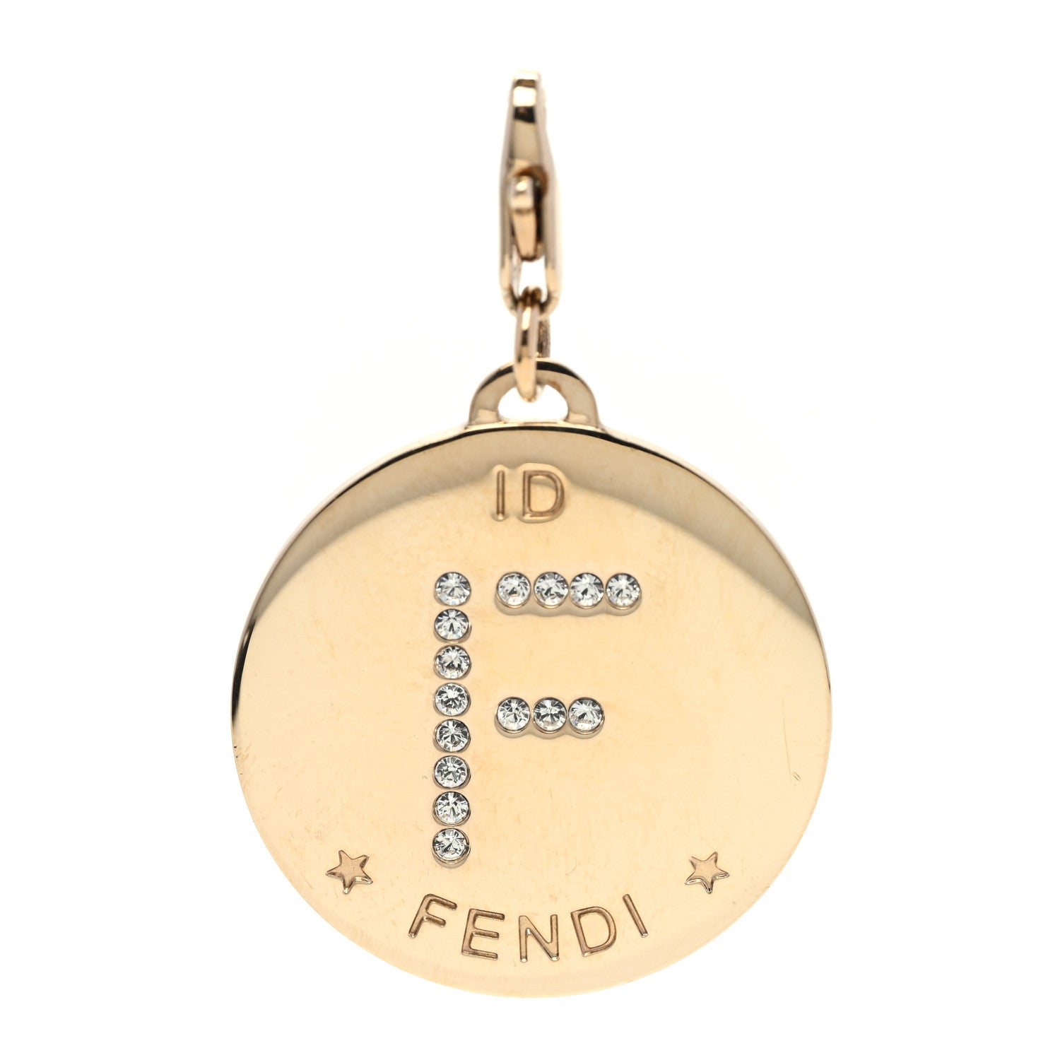 Fendi Crystal ID Pendant Gold 1 of 5