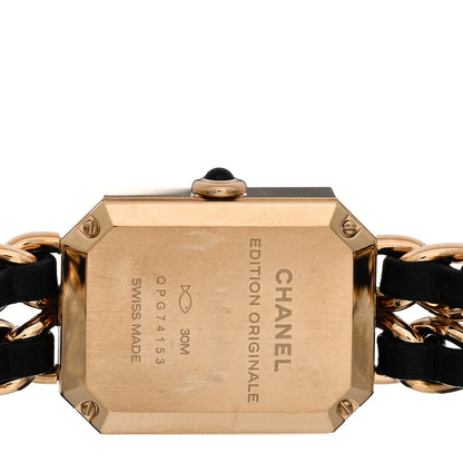 Chanel Stainless Steel Lambskin 20mm Chain Premiere Quartz Watch Gold M 4 of 4