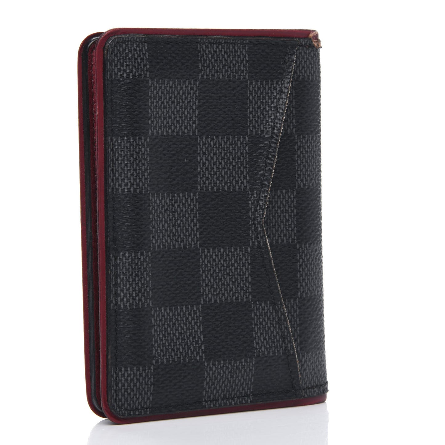 Damier Graphite Pocket Organizer Bordeaux