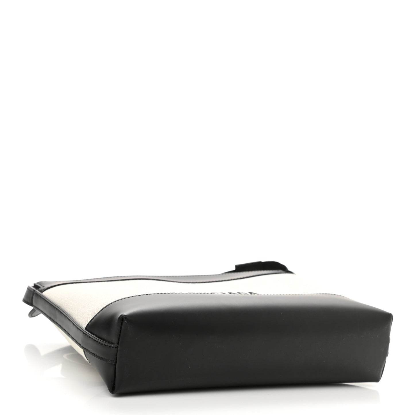 Cotton Canvas Pochette Crossbody Bag Black