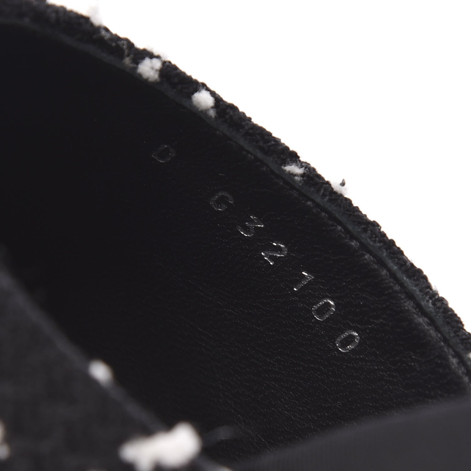 Chanel Tweed Grosgrain Pearl Mules 38.5 Black White 8 of 9