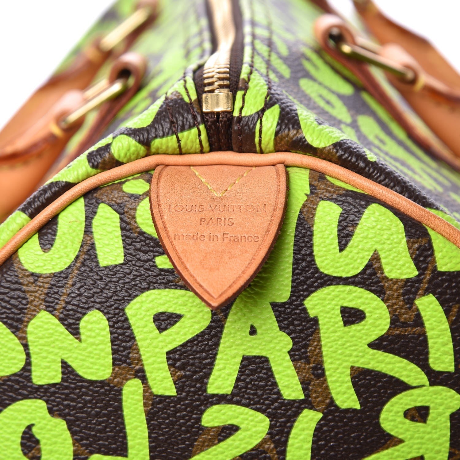 Louis Vuitton Monogram Graffiti Speedy 30 Green 7 of 13