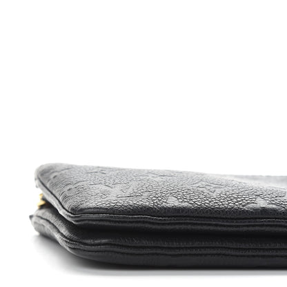 Louis Vuitton Empreinte Double Zip Pochette Black 8 of 9
