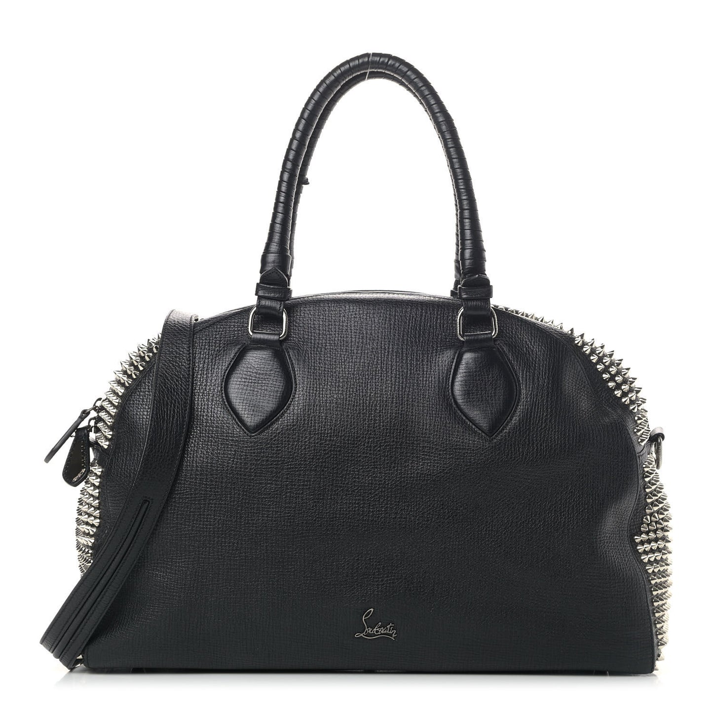 Calfskin Panettone Spiked Large Ranch Black