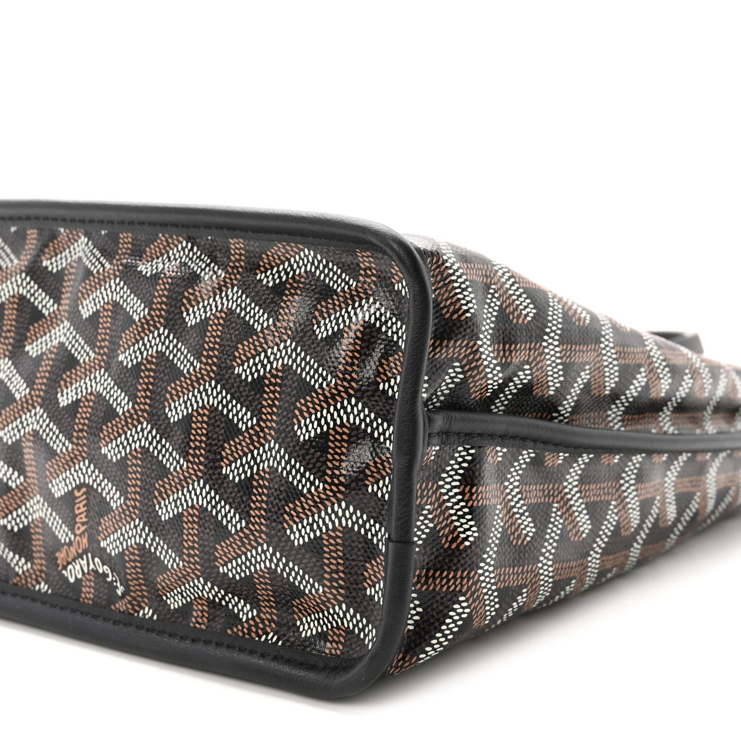 Goyardine Reversible Mini Anjou Black