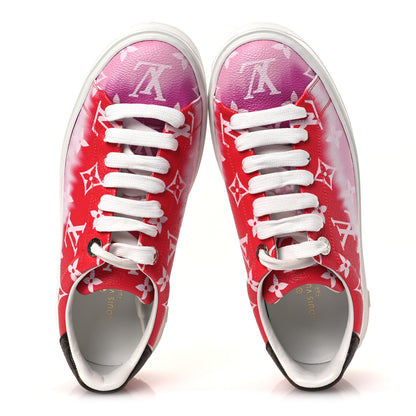 Louis Vuitton Monogram Escale Time Out Sneakers 35.5 Red 2 of 10