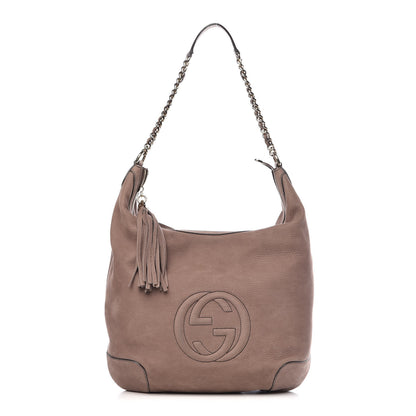 Gucci Vitello Range Medium Soho Chain Hobo New Fango 1 of 15