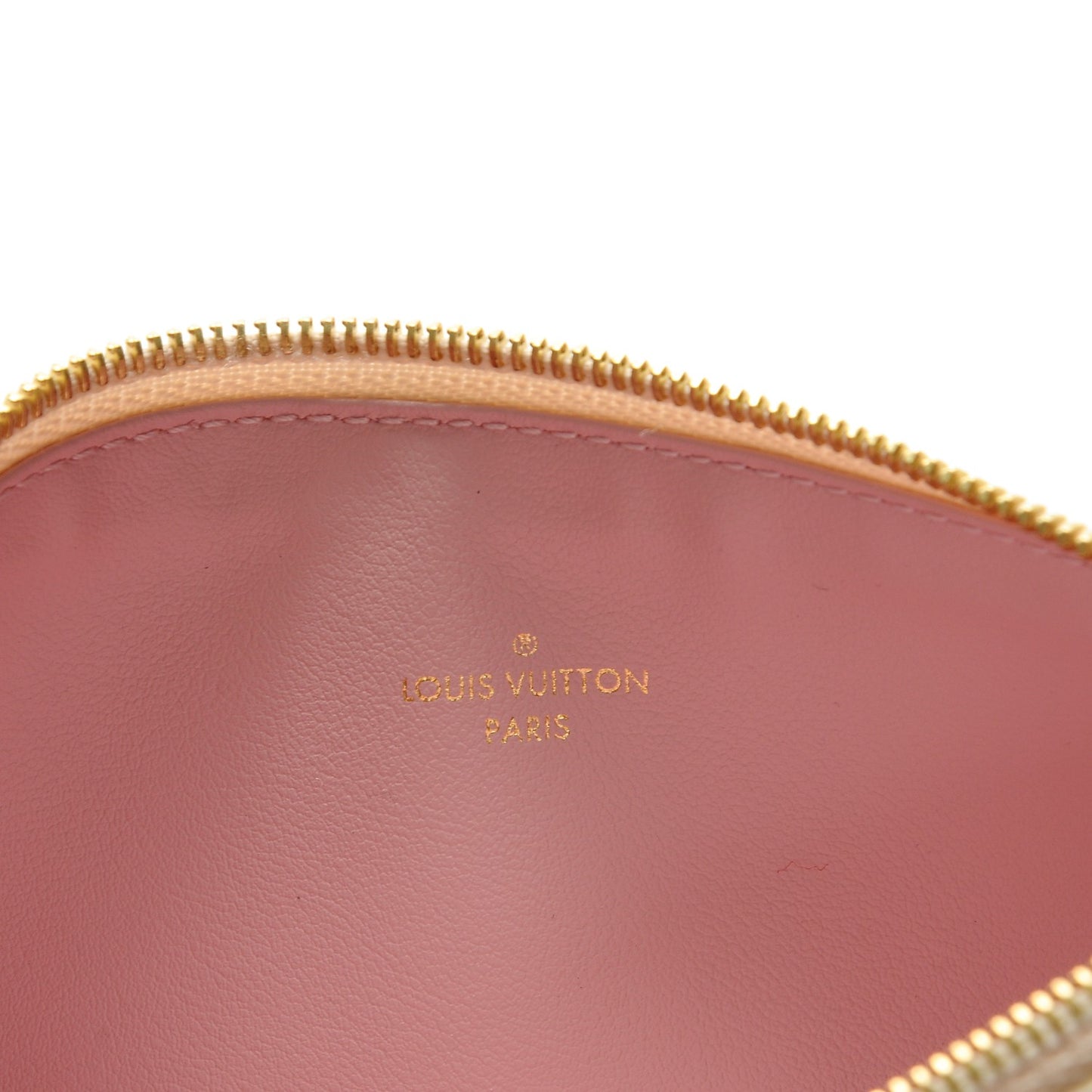 Damier Azur Felicie Chain Wallet Zippered Insert Rose Ballerine
